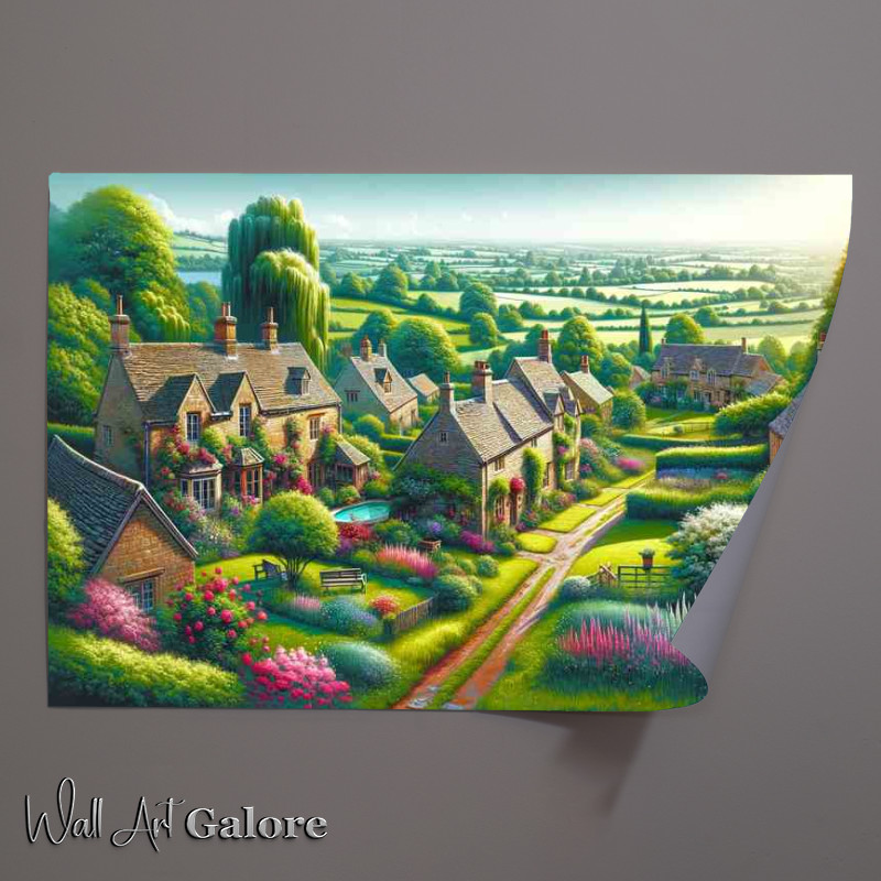 Buy Unframed Poster : (Summer day in the Cotswolds)