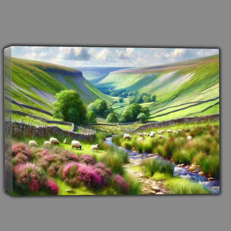 Buy Canvas : (Summer Dales Rolling Hills)