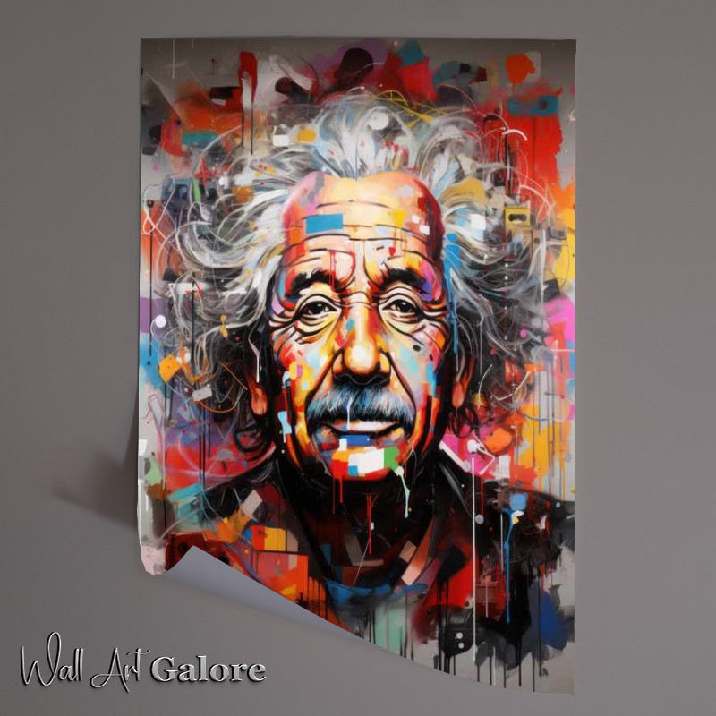 Buy Unframed Poster : (Albert Einstein graffiti style)
