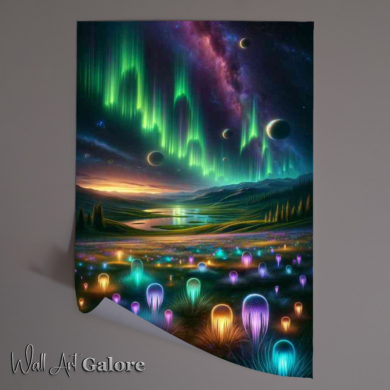 Buy Unframed Poster : (A fantasy planet a vast array of colours)