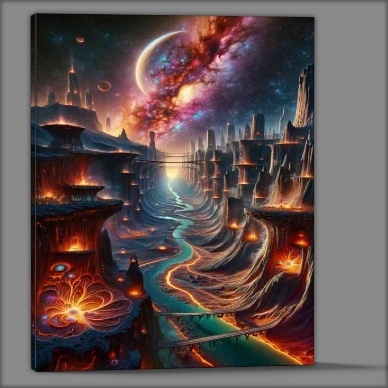 Buy Canvas : (A fantasy planet expansive alien life)