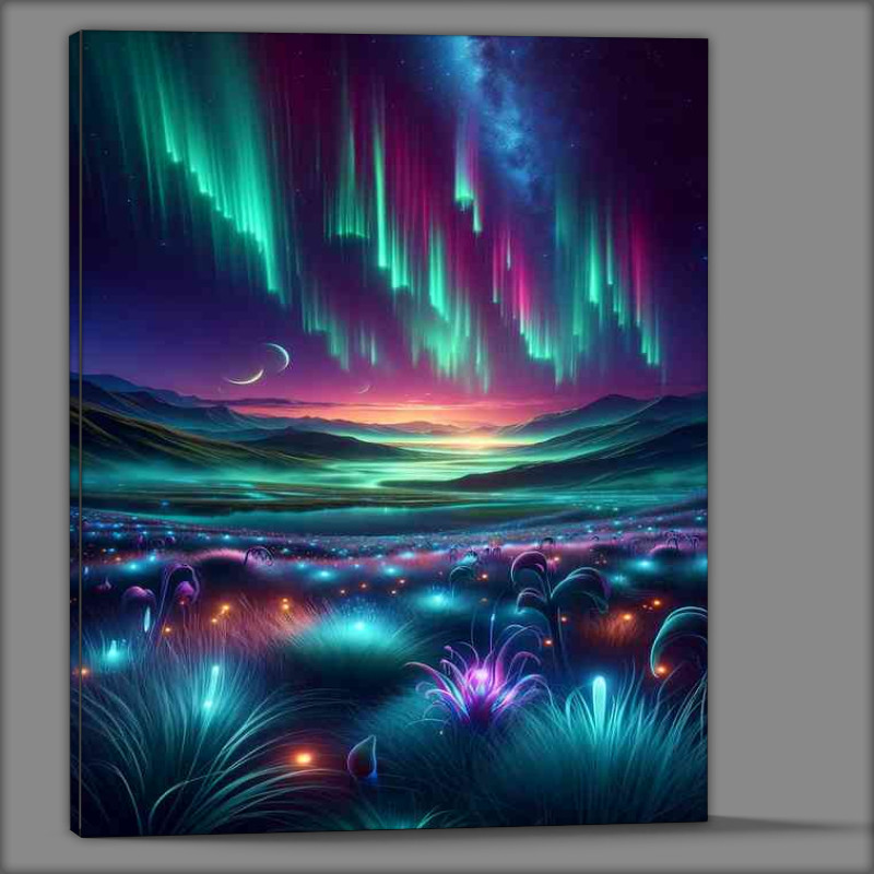 Buy Canvas : (A view from a fantasy planet a vast array of colours)