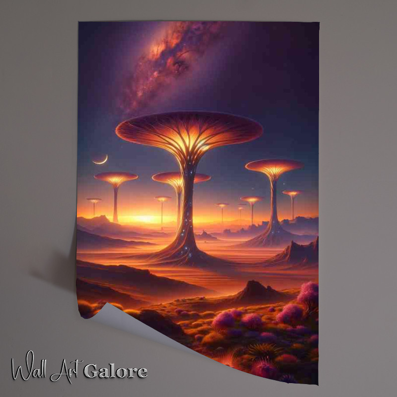 Buy Unframed Poster : (Planet The scene depicts a vast open tree landscape)
