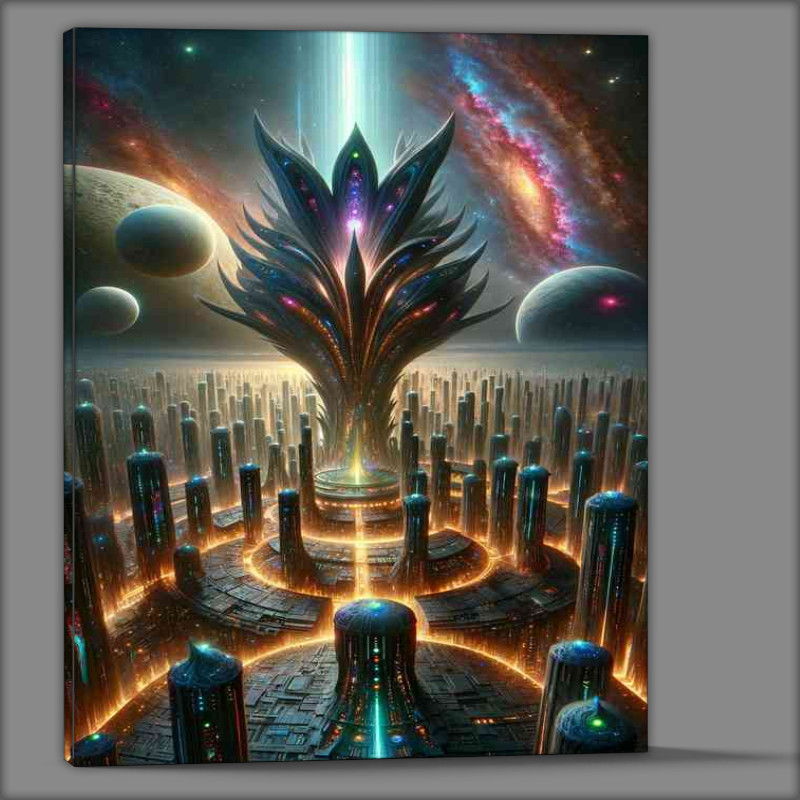 Buy Canvas : (The scene depicts a towering ali)