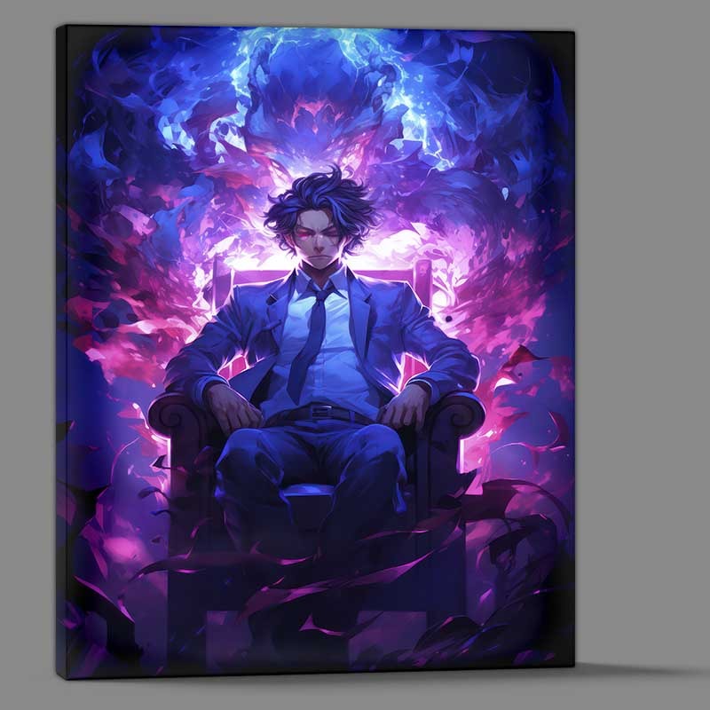 Buy Canvas : (Tanjiro Demon Slayer style sitting)