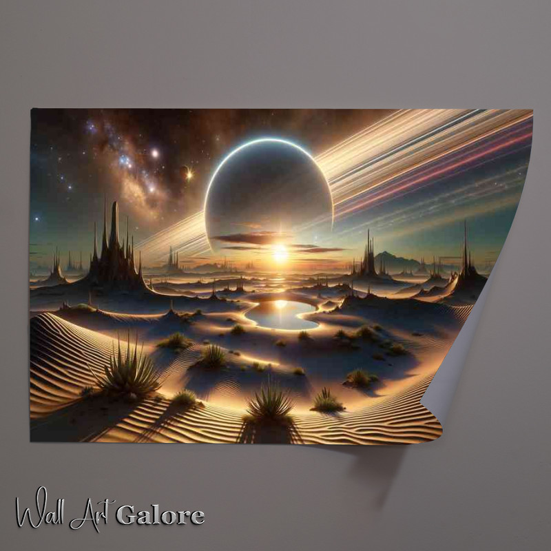 Buy Unframed Poster : (A fantasy planet The scene captures vast view)