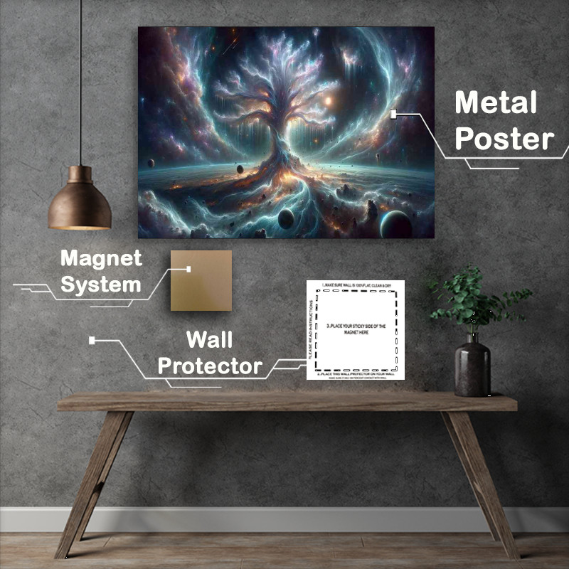 Buy Metal Poster : (A scene with a focus on celestial phenomena)