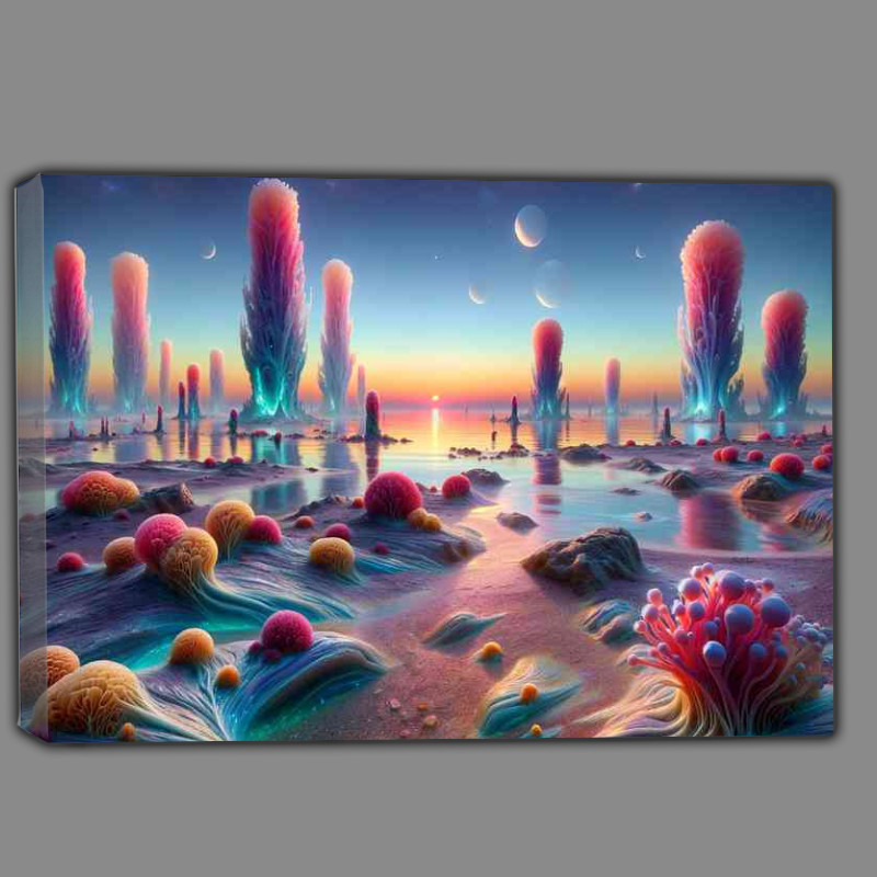 Buy Canvas : (A single mesmerizing view from a fantasy planet)