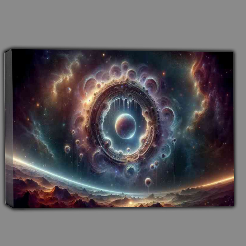 Buy Canvas : (Fantasy scene with minimal planetary elements)