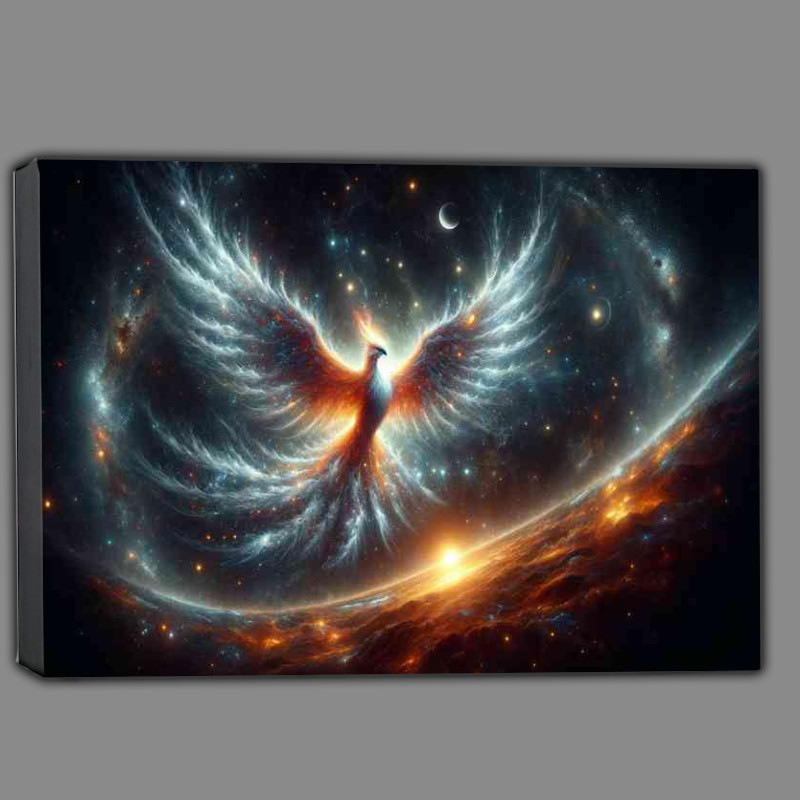 Buy Canvas : (Space fantasy scene with focus on the pheniox)