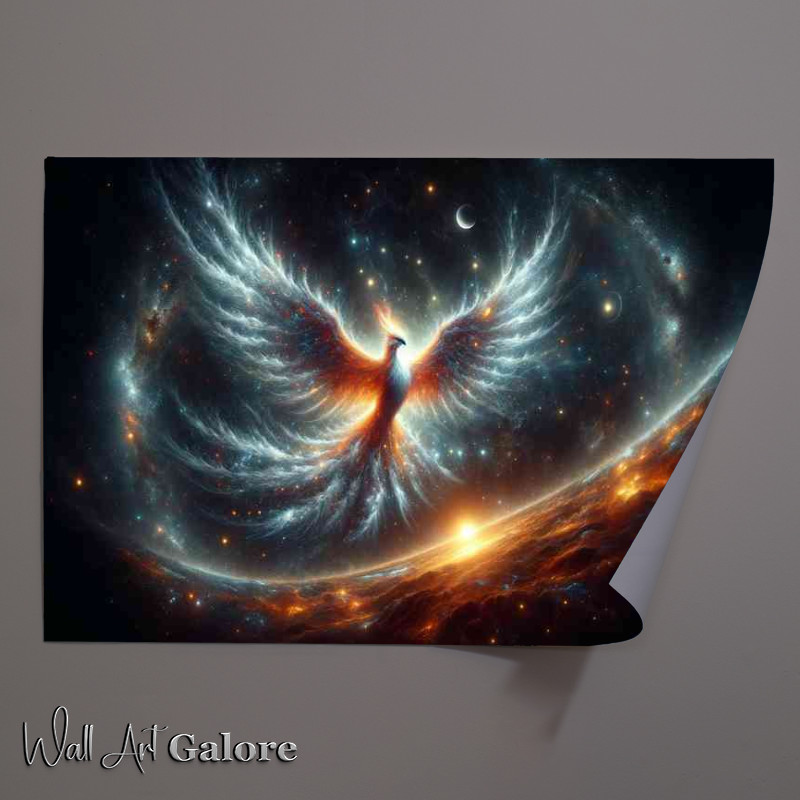 Buy Unframed Poster : (Space fantasy scene with focus on the pheniox)