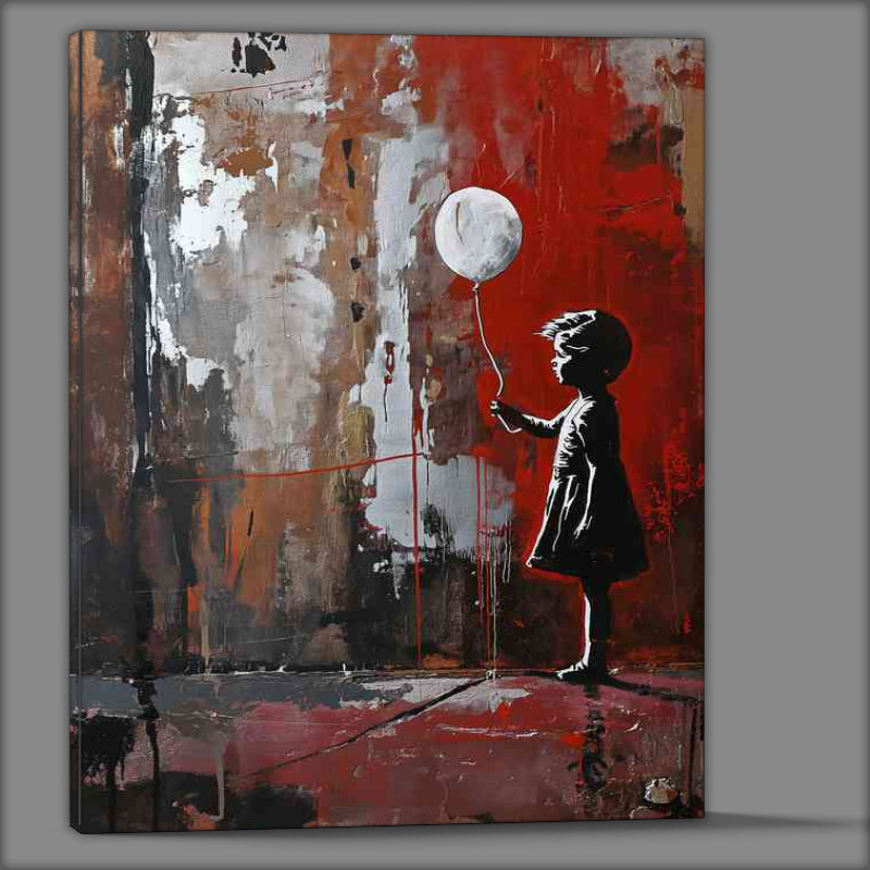 Buy Canvas : (A Gril with the white balloon)