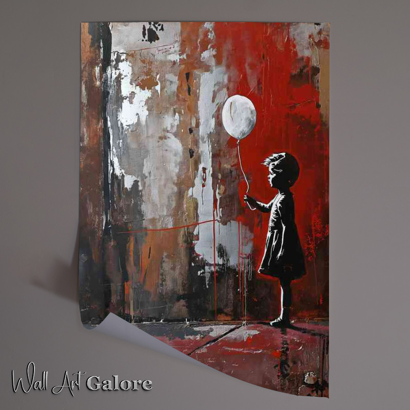 Buy Unframed Poster : (A Gril with the white balloon)