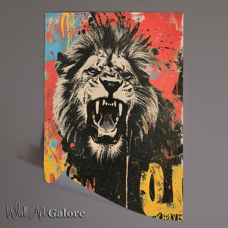 Buy Unframed Poster : (A Loins Roar graffiti art)