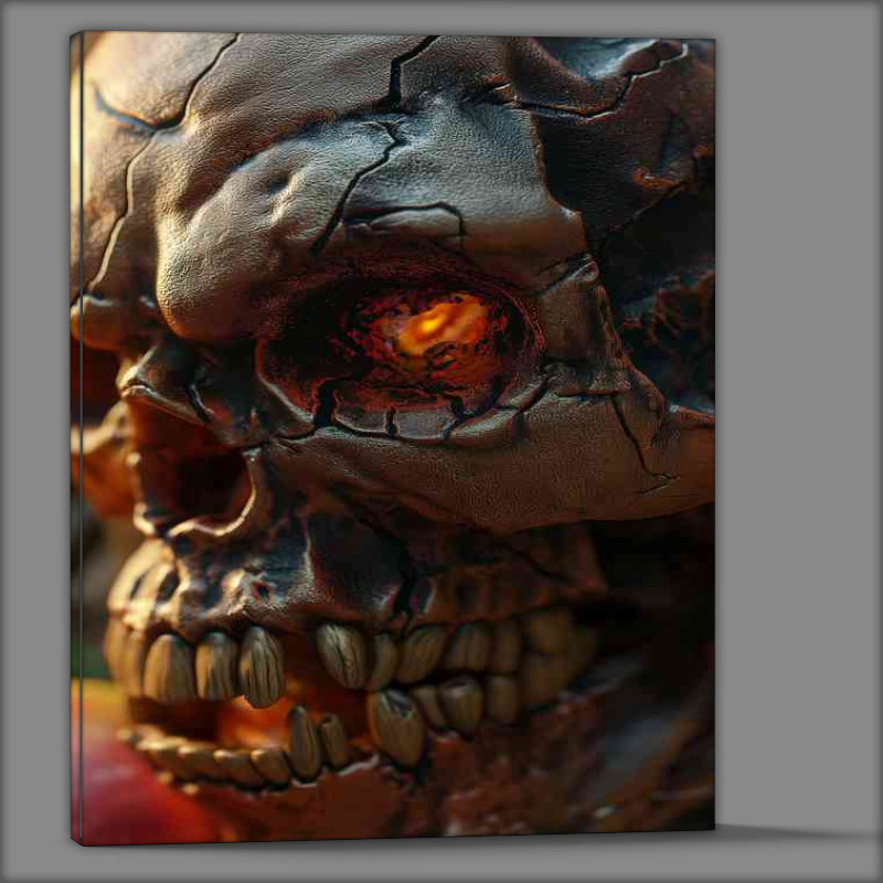 Buy Canvas : (Angry faced skull dark side)