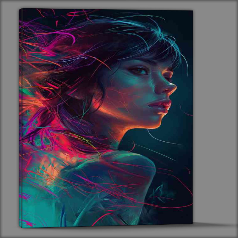 Buy Canvas : (Art with a woman street art)