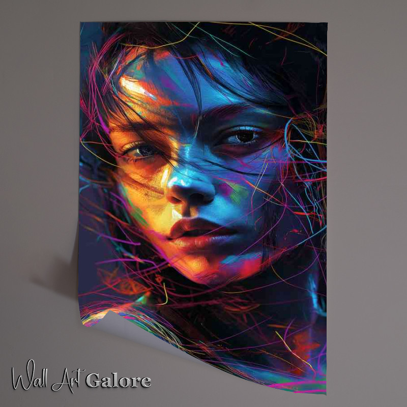 Buy Unframed Poster : (Art with a womans face)