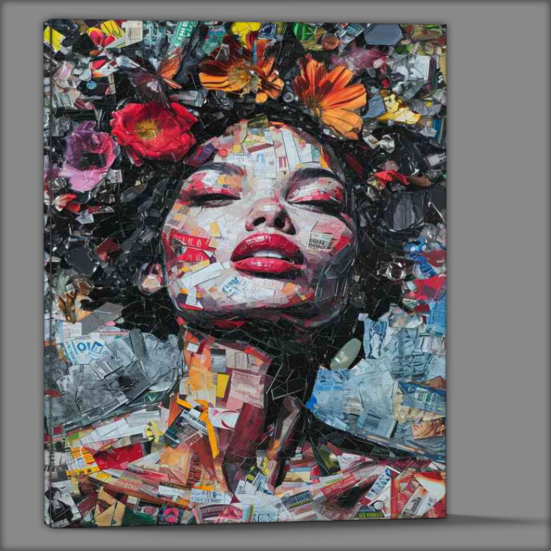 Buy Canvas : (Collage woman made up of many different stylrs)