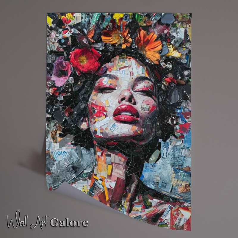 Buy Unframed Poster : (Collage woman made up of many different stylrs)