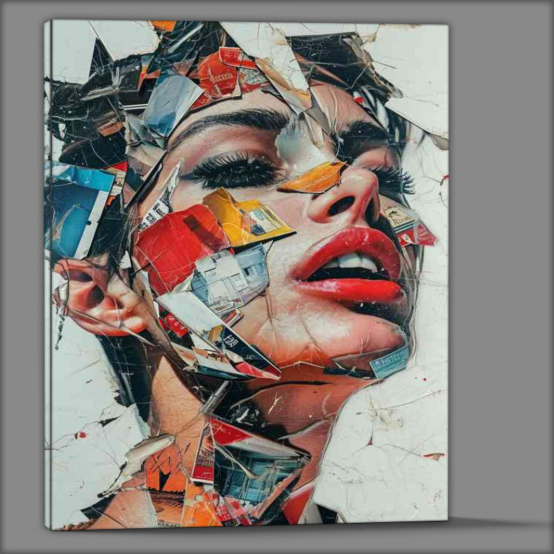 Buy Canvas : (Collaged into a head of a woman)