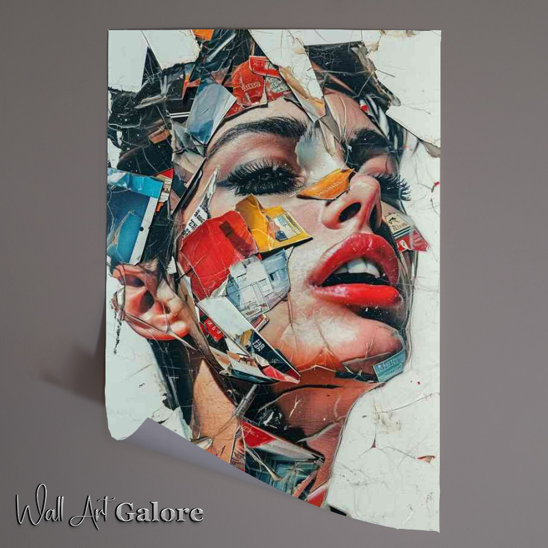 Buy Unframed Poster : (Collaged into a head of a woman)
