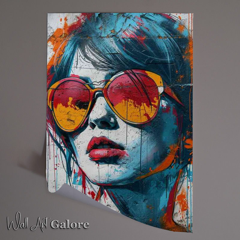 Buy Unframed Poster : (Girl in a pop art style with glasses)