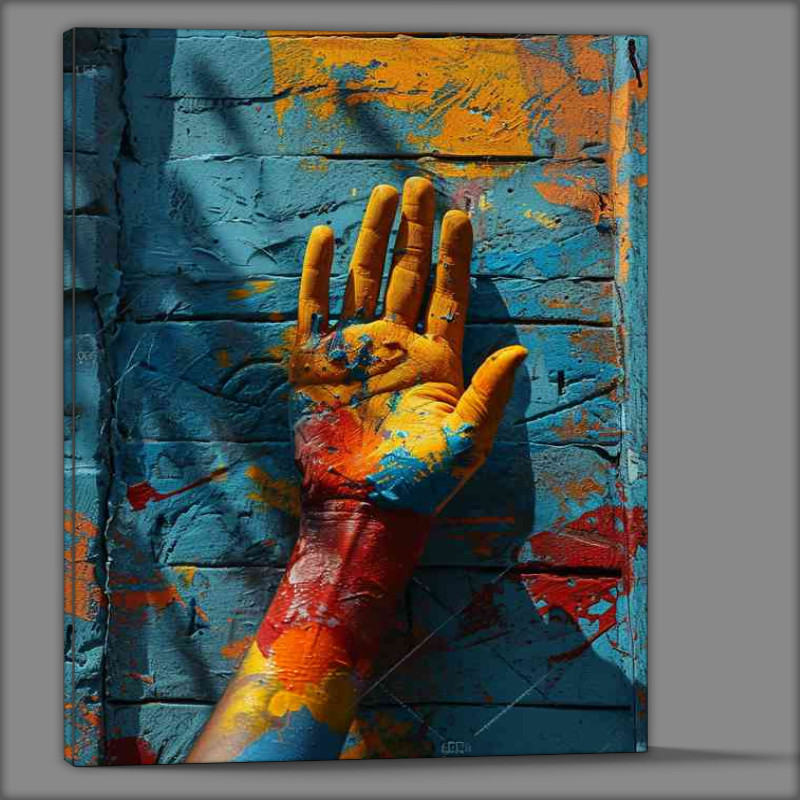 Buy Canvas : (Hand painted with graffiti wall)