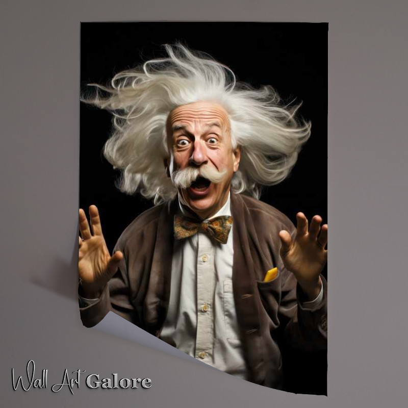 Buy Unframed Poster : (Albert Einstine amazing mind)