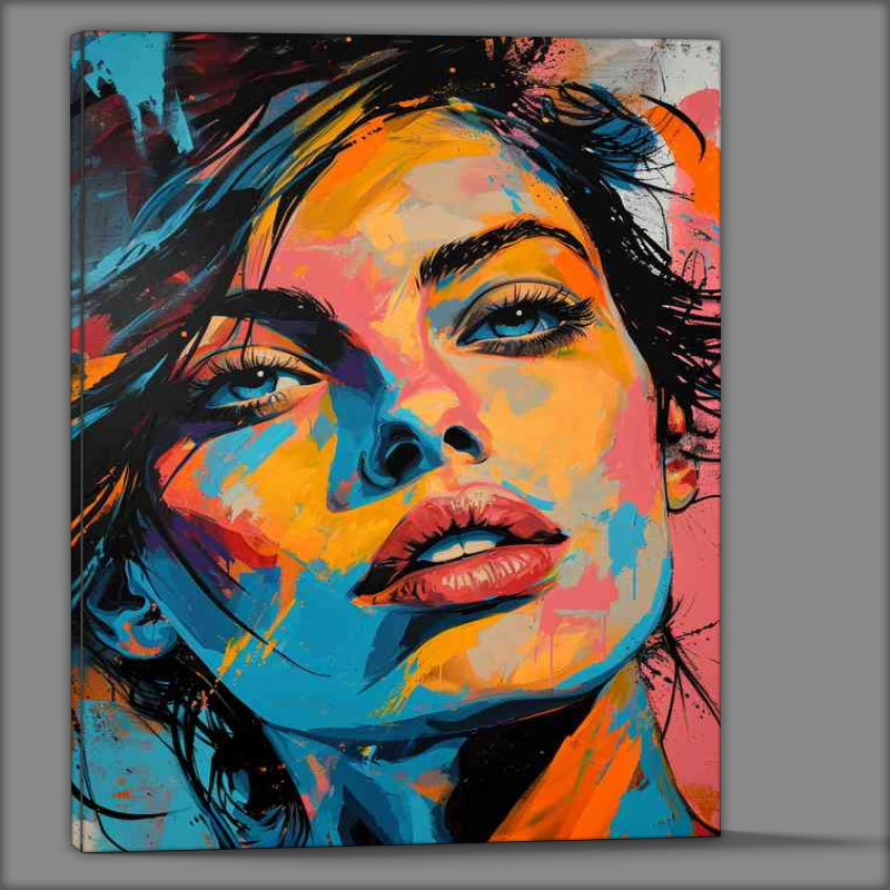 Buy Canvas : (Lady good vibes graphic and pop art)