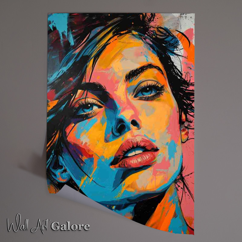 Buy Unframed Poster : (Lady good vibes graphic and pop art)