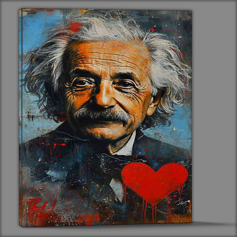 Buy Canvas : (Live the answer albert einstein painting)