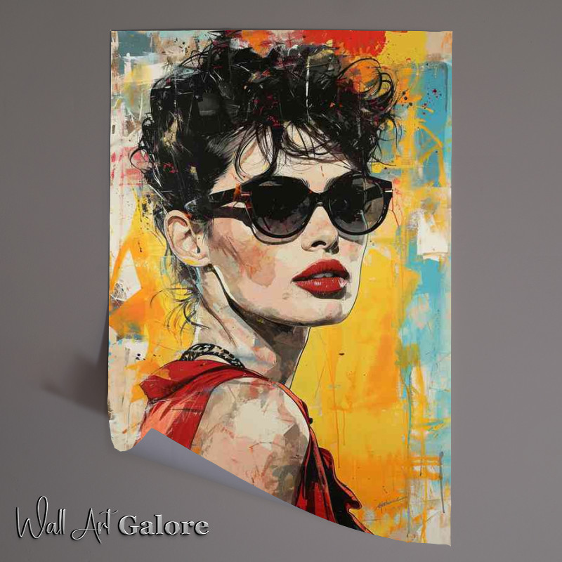 Buy Unframed Poster : (Love fashion girl in glasses)