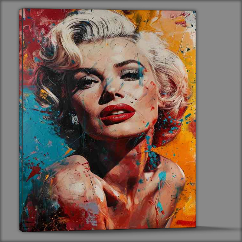 Buy Canvas : (Marilyn monroe and comic book style art)