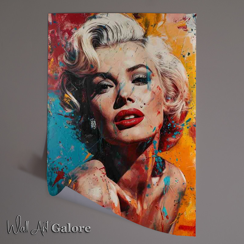 Buy Unframed Poster : (Marilyn monroe and comic book style art)