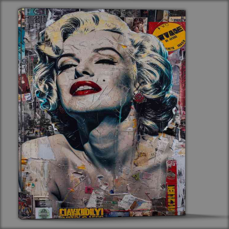 Buy Canvas : (Marilyn monroe pictures in graffiti style)