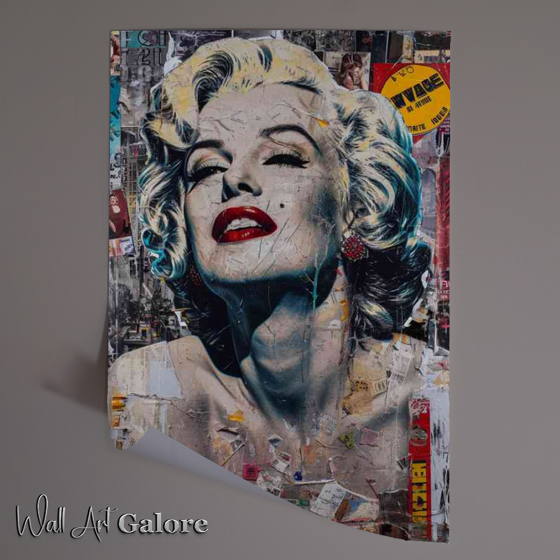 Buy Unframed Poster : (Marilyn monroe pictures in graffiti style)