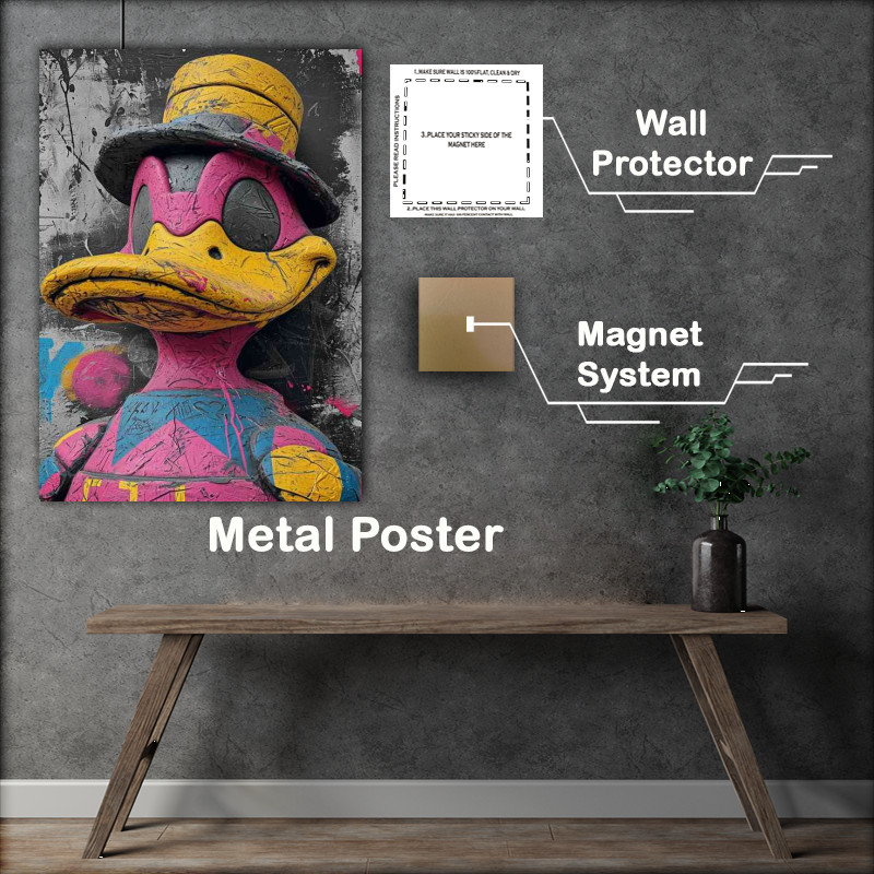 Buy Metal Poster : (Mighty duck street art)
