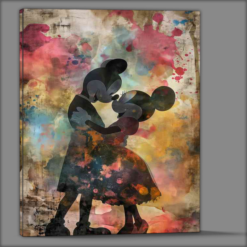 Buy Canvas : (Mouse in love graffiti)