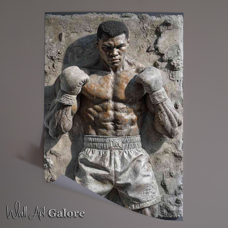Buy Unframed Poster : (Muhammed ali blended art street style)