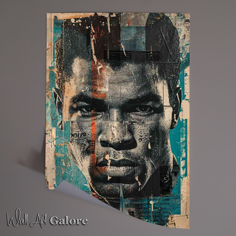 Buy Unframed Poster : (Muhammed ali paper boxing street art)