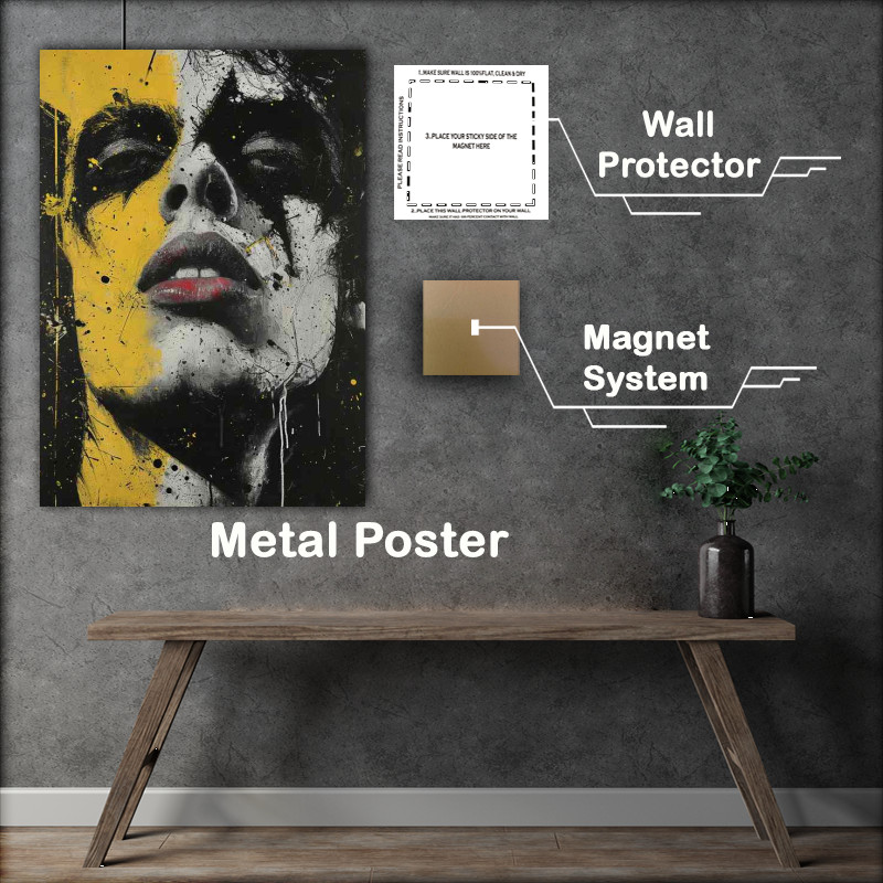 Buy Metal Poster : (Painted wall pop art style)