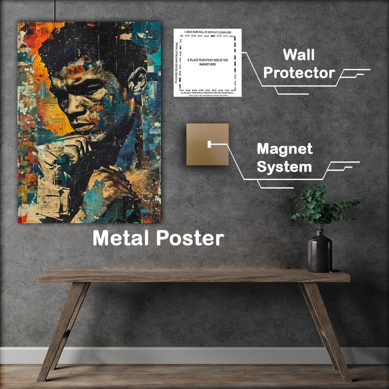Buy Metal Poster : (Poster of the boxer srteet art style)
