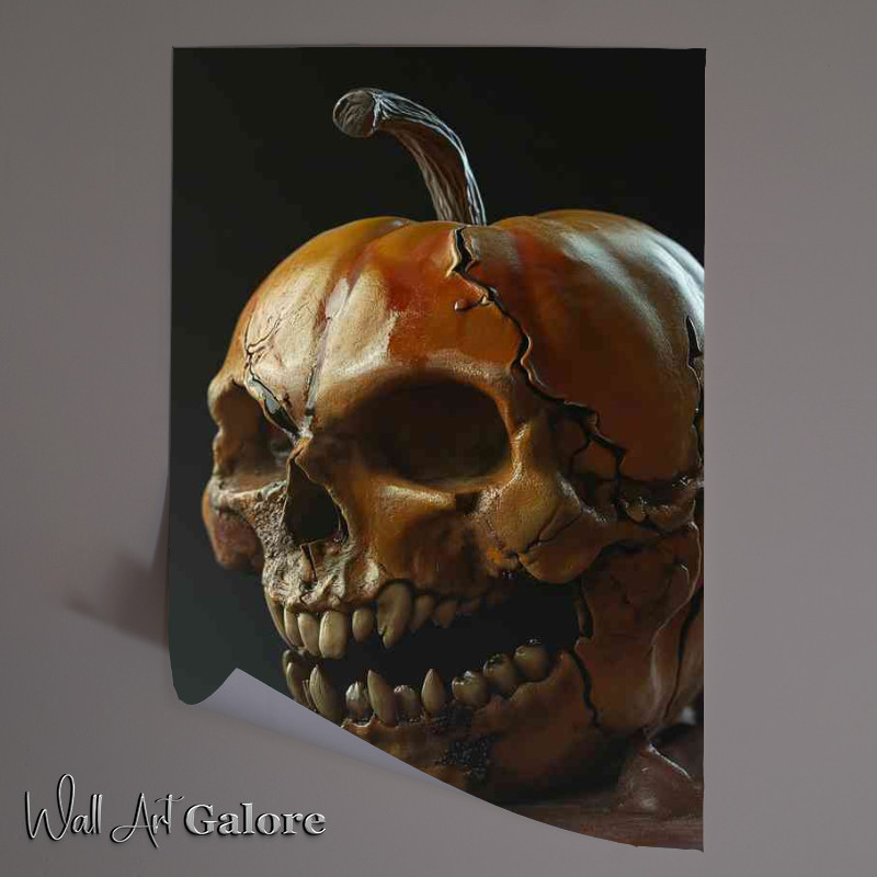 Buy Unframed Poster : (Scary looking apple with teeth)