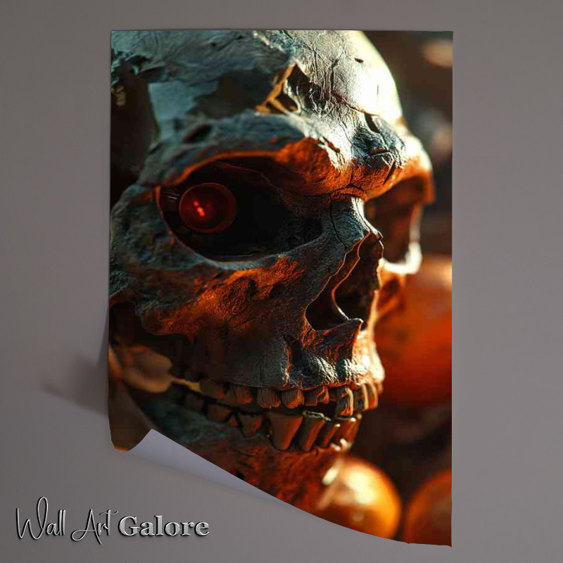 Buy Unframed Poster : (Skull zombie art)