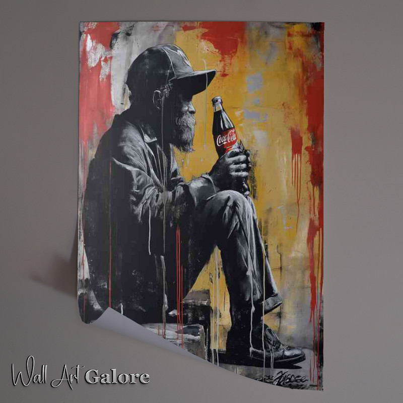 Buy Unframed Poster : (Street art man been thirsty)