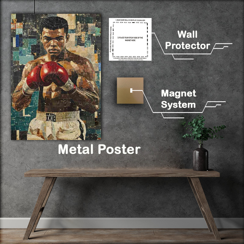 Buy Metal Poster : (Street style boxer ali)