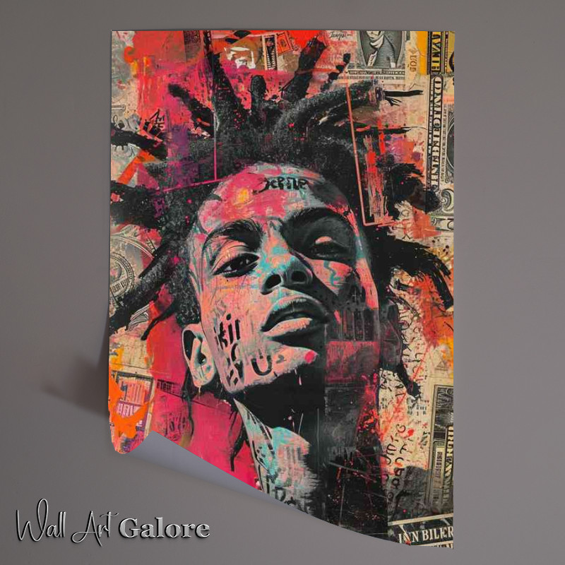 Buy Unframed Poster : (The Cool man paper style street art)