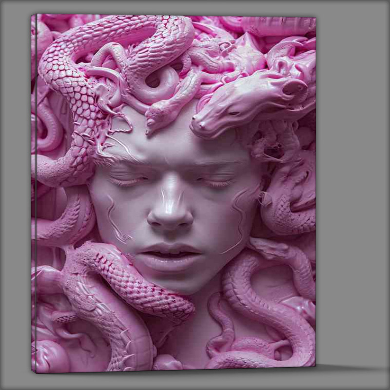 Buy Canvas : (The pink Medusa abstract)