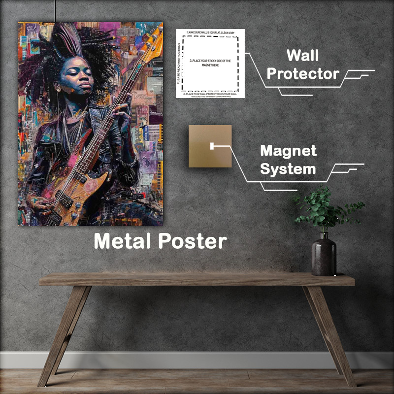 Buy Metal Poster : (We will rock you street art)