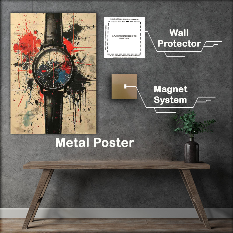 Buy Metal Poster : (What time is it street art)